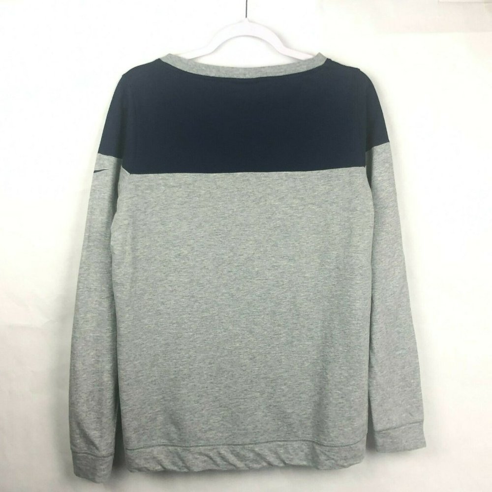 Denver Broncos Womens Sweatshirt Medium Nike Long Sleeve Lightweight Gray Blue - Picture 8 of 11